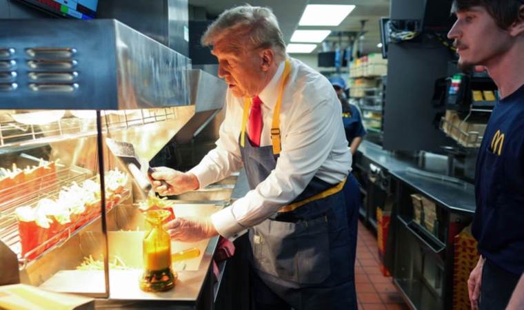 Trump takes aim at Harris with fast-food chain